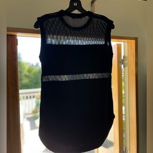 Rag & Bone/JEAN black mesh sleeveless top. Size M
